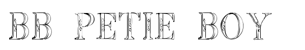 BB Petie Boy font preview