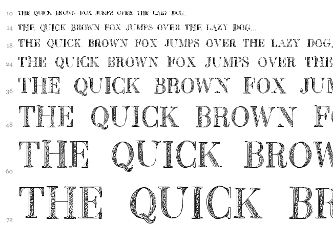 BB Petie Boy font waterfall