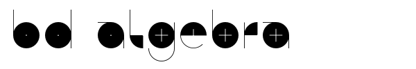 BD Algebra font