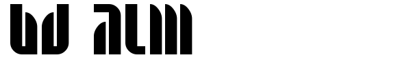 BD Alm font
