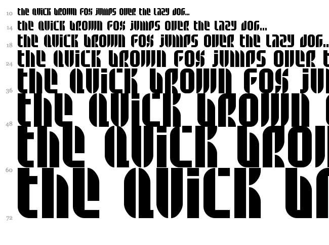 BD Alm font waterfall