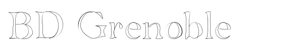 BD Grenoble font