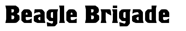 Beagle Brigade font preview