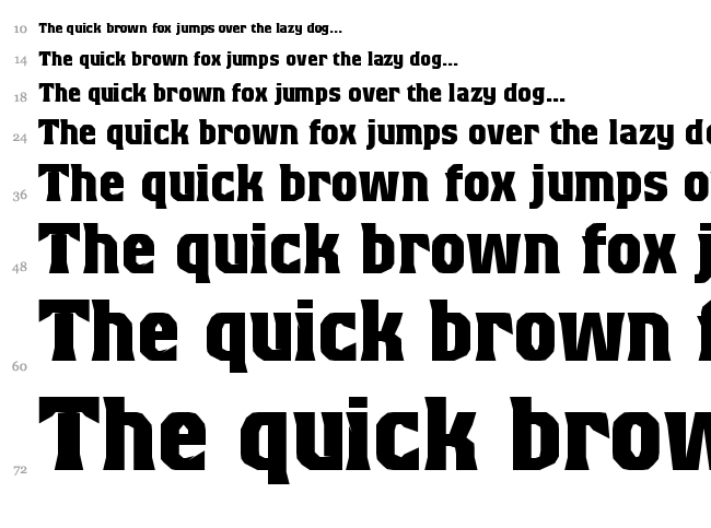 Beagle Brigade font waterfall