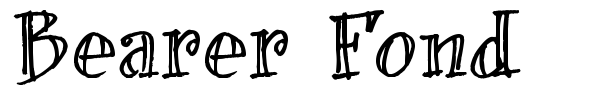 Bearer Fond font preview