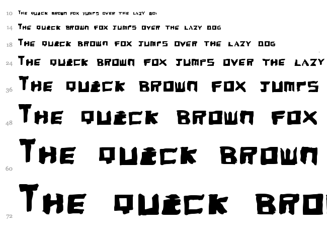 Beast font waterfall