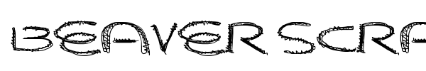Beaver Scratches font