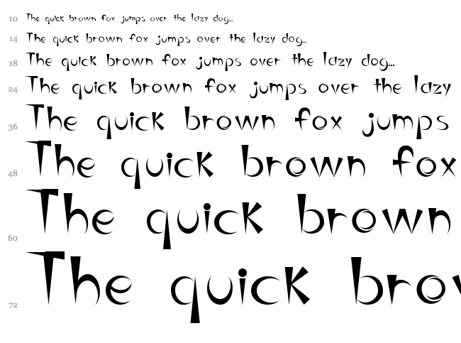 Belinda RGuez font waterfall