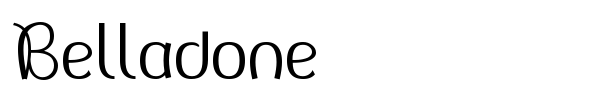 Belladone font
