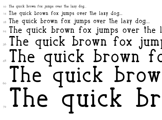 Bellerophon font waterfall
