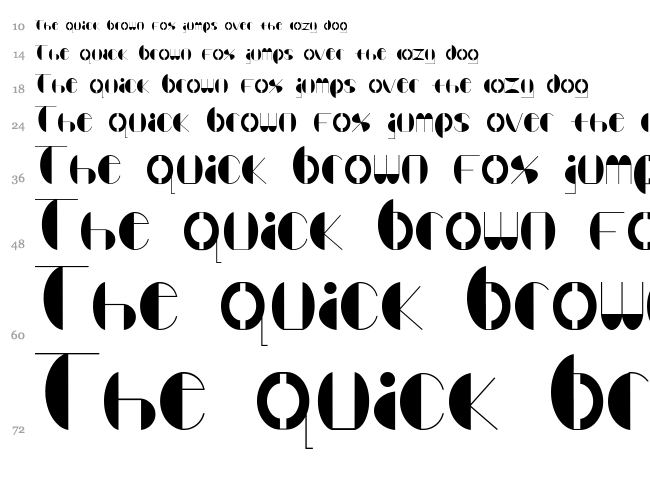 Bender font waterfall