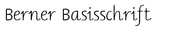 Berner Basisschrift font preview