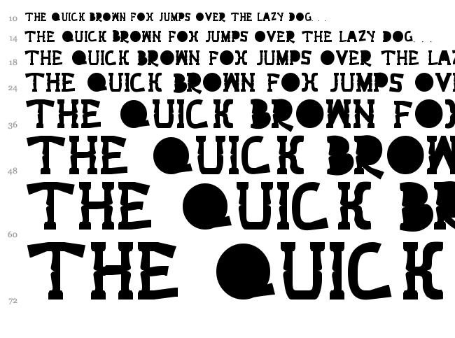 Bext font waterfall