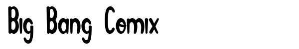 Big Bang Comix font