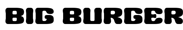 Big Burger G font