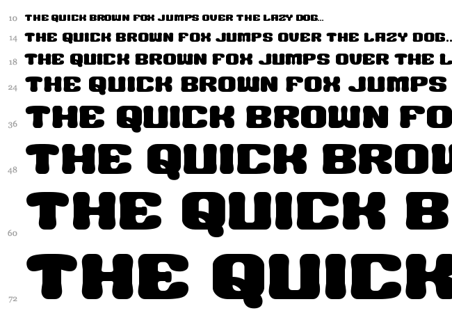 Big Burger G font waterfall