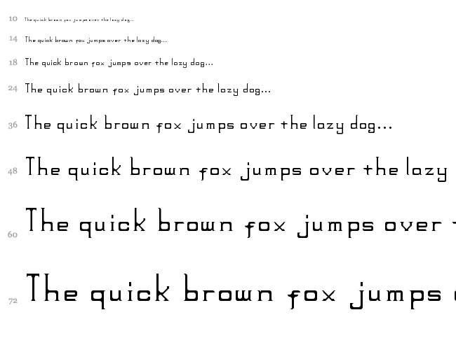 Big Head font waterfall