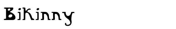 Bikinny font