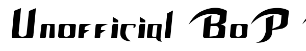 Unofficial BoP Font font preview