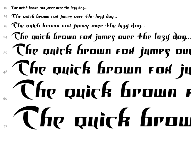 Unofficial BoP Font font waterfall