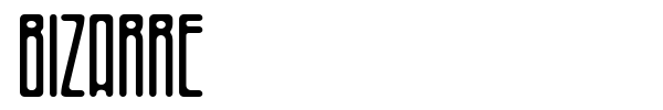 Bizarre font