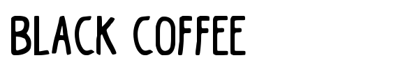 Black Coffee font