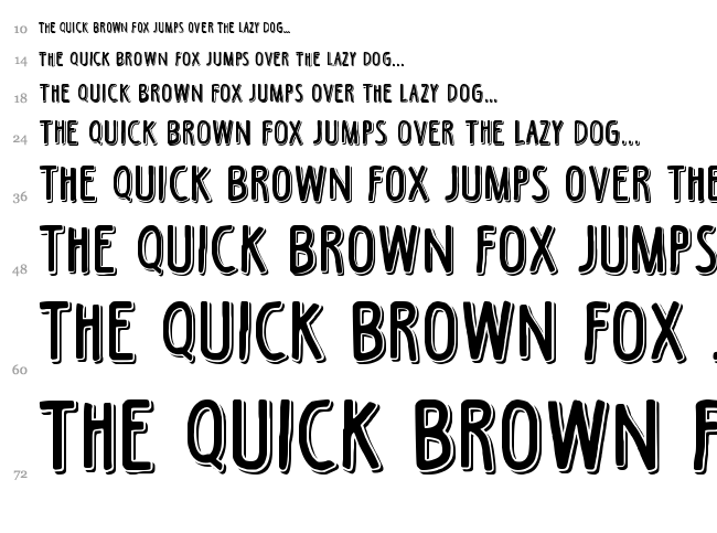 Black Coffee font waterfall