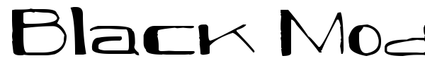 Black Model font