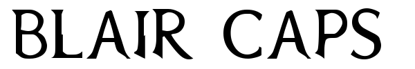 Blair Caps font