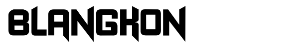 Blangkon font preview