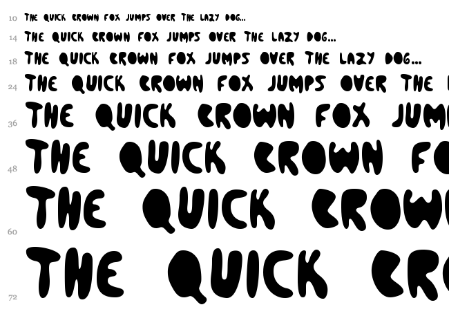 Bleeding Heart font waterfall