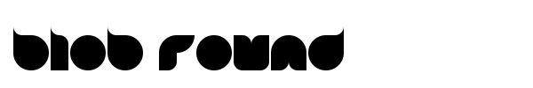 Blob Round font preview