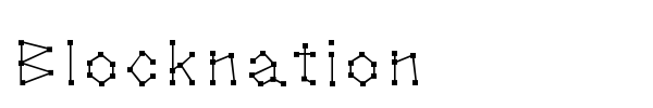 Blocknation font preview