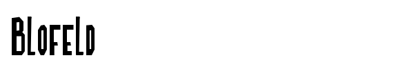 Blofeld font