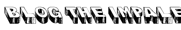 Blog the Impaler font