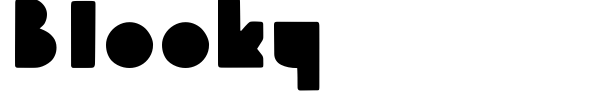 Blooky font