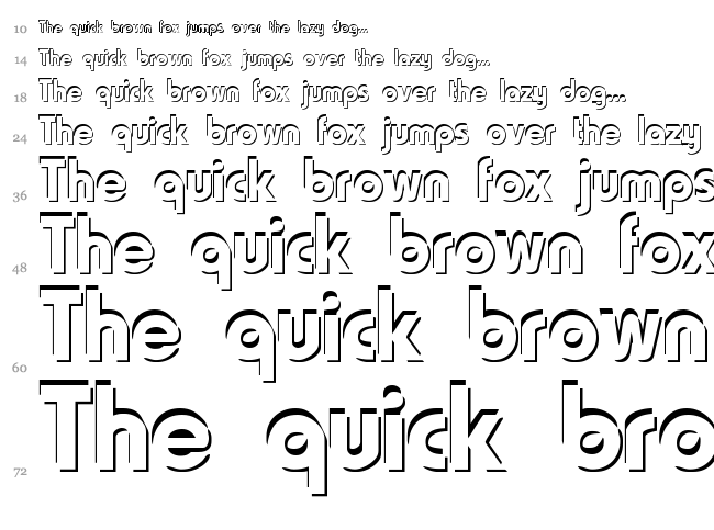 Blooshooz font waterfall