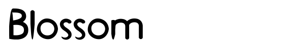 Blossom font