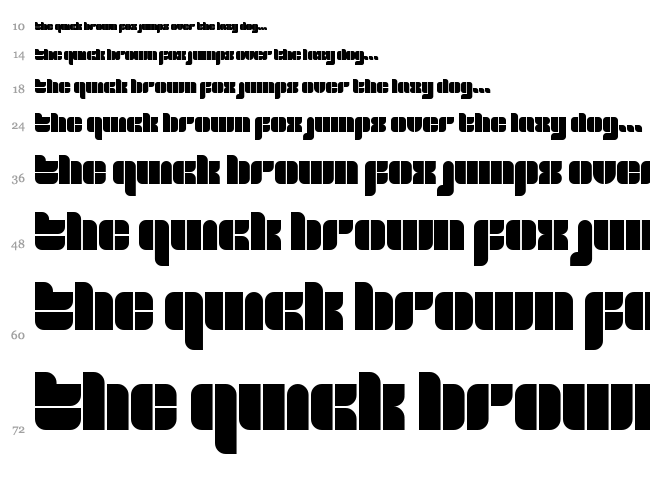 Blox font waterfall