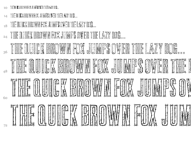 Bluprint font waterfall