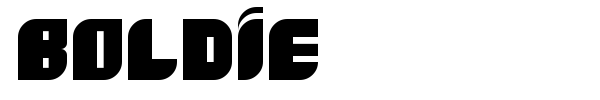 Boldie font