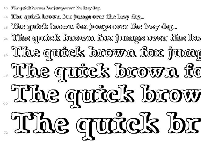 Bonebastic font waterfall