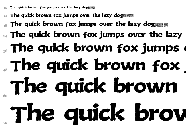 Bone King font waterfall