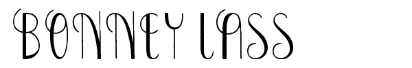 Bonney Lass font