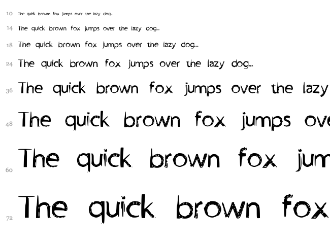 Boro font waterfall