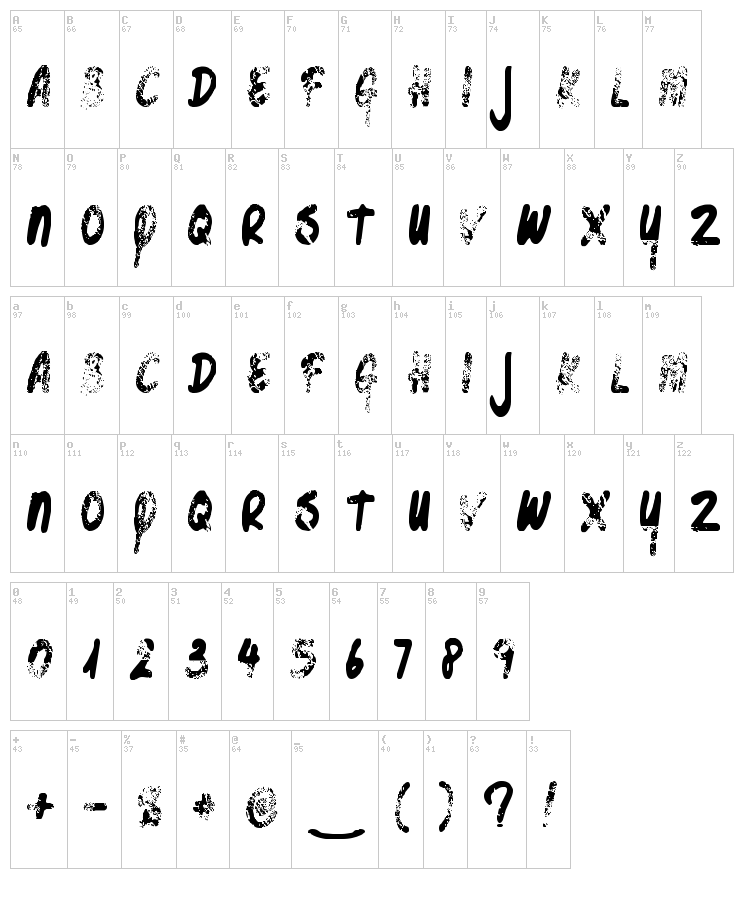 Bottle Shop Faded font map