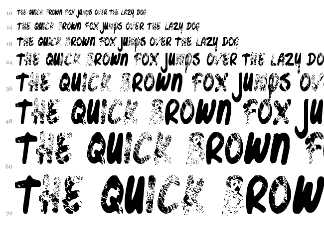 Bottle Shop Faded font waterfall
