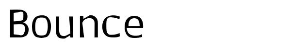 Bounce font