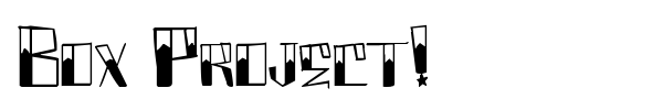 Box Project! font