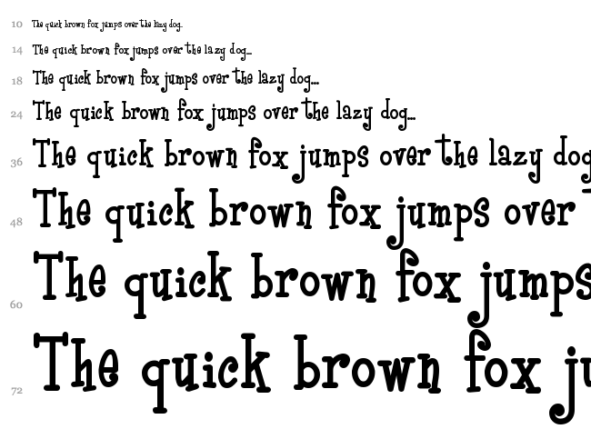 BoyzRGross font waterfall